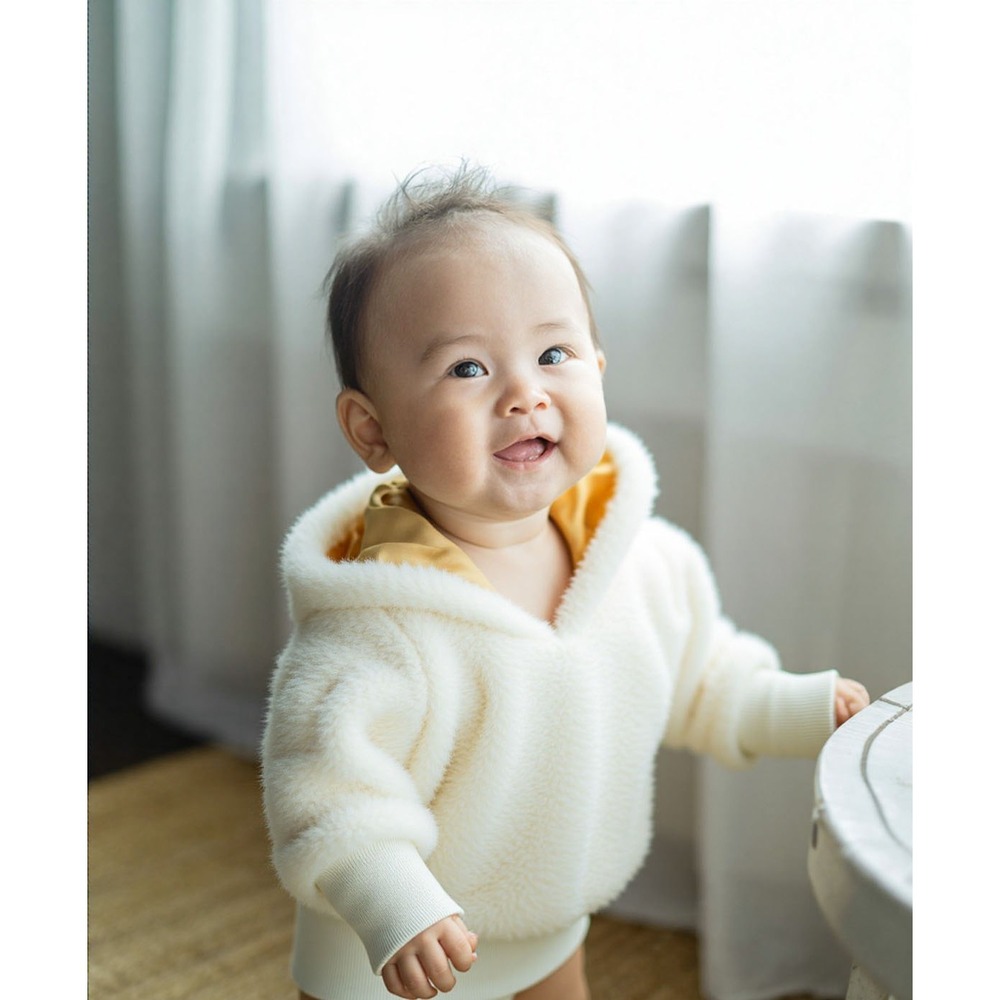 Infant‎ Girls Sweatshirt Sovereign Code Infant Girls Faux Fur Hooded Fleece 6-9M